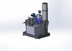 (MNU) Oil-pressure unit and (BG) block of hydrodistributors (Automatic control system of Gorky-Balkov hydro unit)
