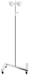 SW-01-"MSC"(MSC-5320) Medical tripod for infusion, stainless steel, on wheels, stackable