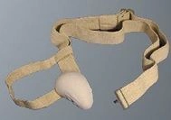 Herniated inguinal bandage on double elasticated belt, one-sided BN1-17