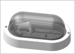 1005500599 "Farplast" Oval NBO 23-60-005 IP44 body white GI Luminaire