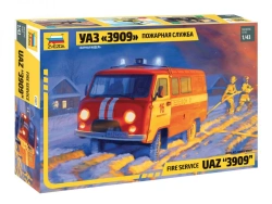 Assembled model "UAZ-3909 Bukhanka. Fire service"