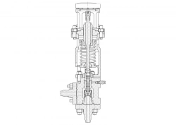 Safety devices: pulse valves, type: IK 100A, DN 20, with working pressure up to 13,7 MPa