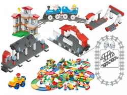 Constructor Bauer "Road and traffic rules for children" (in a container 70 l, 5 instructions, thematic stickers)