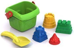 Sand set #135 (bucket, scoop small. Skoda, 4 moulds "Towers")