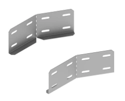 Swivel coupler SUPL 00 with overall dimensions from 75 mm to 120 mm, metal thickness 2,0 mm, stainless steel grade AI