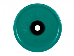 MB-PltCE-50 Rubber disc "Euro-Classic", green, 51 mm, 50 kg