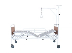 Functional medical bed "Oka-Medik" three-sectional bed with mechanical adjustment of angles of inclination of sections KMF3-01