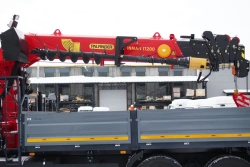 Special purpose vehicle with KMA type hydraulic loading crane on the basis of KAMAZ 43118 and its modifications 41K30N-UP