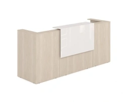 Reception desk of "ALSAV" marking "LOUNGE" series.