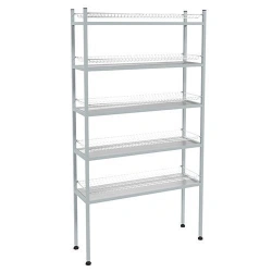 Rack for glasses ECONOM SKSK-5KE (chrome mesh, painted frame), 895x270x1680(1700) mm