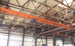 Single girder overhead electric overhead travelling crane, suspended