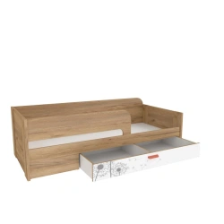 Oliver LD.524140.000 Bed 800*1900 (Oak Gold/White )
