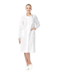 White female gown, bleached calico GOST