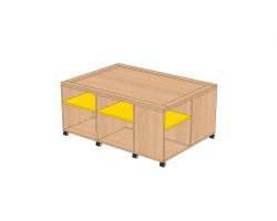 Game table - 2 with horizontal sides SI2