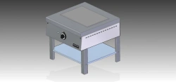 Electric cooker PE15P-02 (on a stand, completely made of stainless steel)