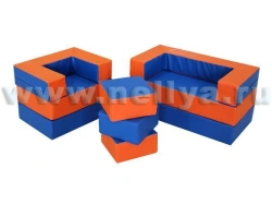 Children's play furniture "Filia", transformable into a mat "Nellia"