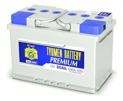 TYUMEN BATTERY 6ST-80LR PREMIUM rechargeable lead starter battery