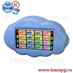 Cloud" interactive educational wall panel