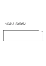 Sidewall glass GAZ A63R42-5403052