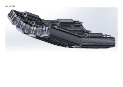LED luminaire "Industrial Design MTM IoT" series CUBIC 480 Eight modules Connection from the ends - 2 pcs - 15 deg Co-operation