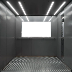 Passenger lift with a capacity of 630 kg, cabin speed 1 m/s with overhead machine room