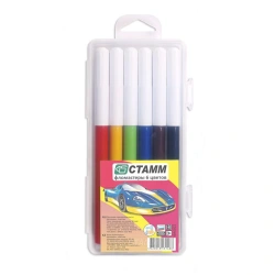 Crayons "Cars", 06 colours, washable, plastic pencil case, europodweight