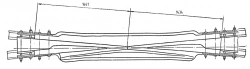 Blunt cross of type P50 grade 2/11 of project SP 555