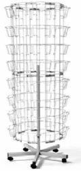 Swivelling rack for postcards, mark "SPECTRE LLC"
