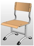 Pupil's chair. Alternative