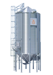 Metal silo with cone bottom SKA222-1-4,8-10 (clearance 1230 mm)