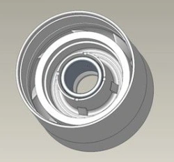 Apparatus-support assembly, D2400N, 0.68 inch shaft, Type ARZ-T, Niresist / BRG HSG: S/A, D2400N, .68, ARZ-T, NI-RST part number