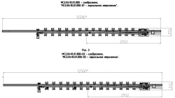 Frame rail with shank of P65 type 1/9 (project MSZ.8418.01.000/-01/-02/-03)