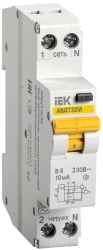 Automatic circuit breaker of differential current AVDT32M V6 10mA IEK