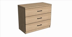 AR13 Dresser "Adele", 900xh750x450 (black), (chrome)