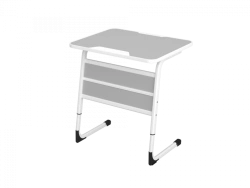 Pupil's table AGAT 01.03.03.02.02 (single-seat, adjustable)