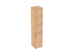 Semi-open, high, narrow 400*405*2025 mm ApShDO-4 document cupboard