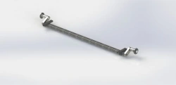 Axle of rubber-trunk suspension with a carrying capacity of 750 kg AIR.013.00.000.000