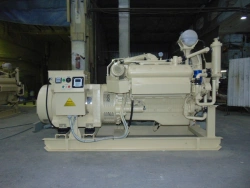 DG200-1A-230 and its completions. Ship diesel generator complying with the requirements of the Russian River Register.
