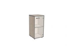 Shelf with glass, low, narrow 391*400*830 mm ASUS-1