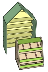 Wooden furniture for preschools: Play set "Supermarket"