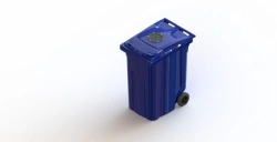 Mobile bin 360 l Art.28.C29.V/1 (20.806.60.PE; 21.055.60.PE.V/1)
