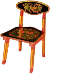 Chair for children with Khokhloma painting 435h300h280MM (0 p.k.) art.73790000000