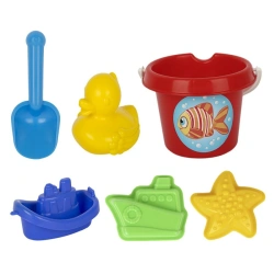 Sand set cartoon "Sea Cruise" (duck, ship, 2 sand moulds, scoop, bucket)