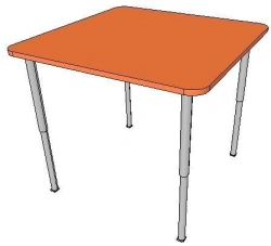 Height adjustable square table r.n. 1-3 FN.MDU.01.17.00.00.00.00.