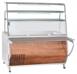 Refrigerated high-temperature display counter with neutral cabinet PVV(H)-70T-01-NSh (Kashir.)