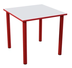 Non-adjustable square table on metal frame , article no. 95701-001