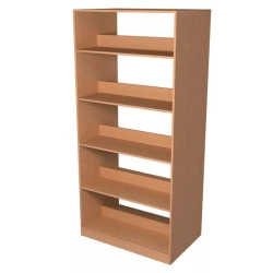Double-sided office shelving unit