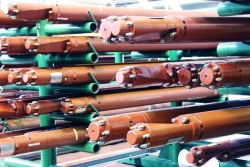 Electric motors asynchronous submersible three-phase short-circuited oil-filled electric motors of PED-Ya series, two-sectional,