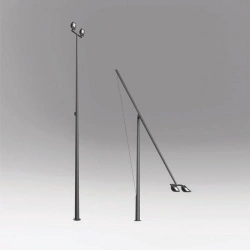 Folding round conical support