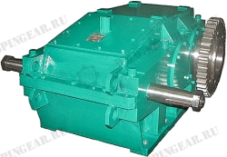 Horizontal cylindrical reducer Ts2-300Sh
